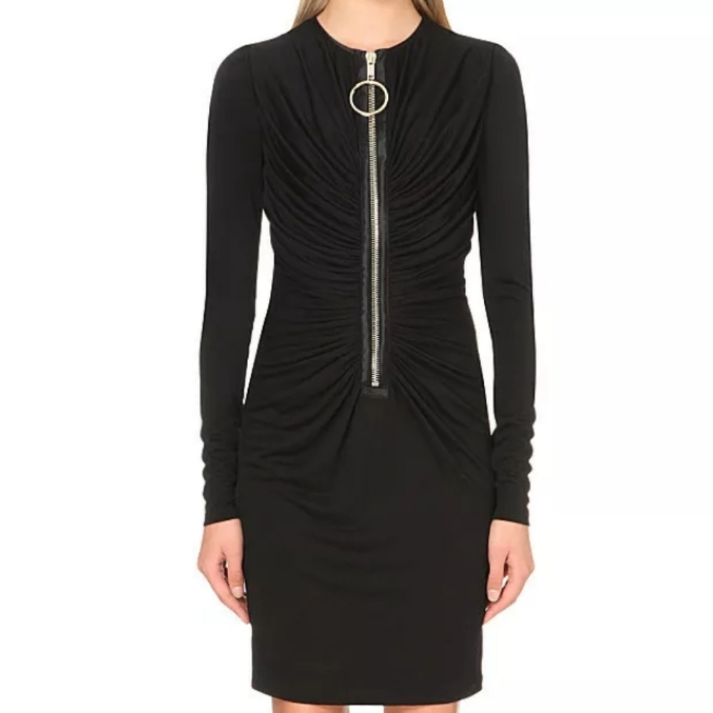 GIVENCHY  DRESS, LONG SLEEVE, BLACK 42.